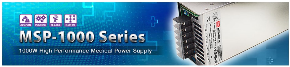 MEAN WELL MSP Single Output Medical Power Supplies