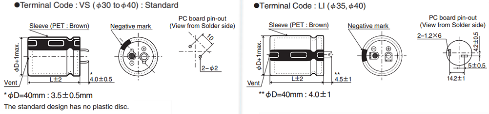 Chemi-Con TXH Snap-In Aluminum Electrolytic Capacitors