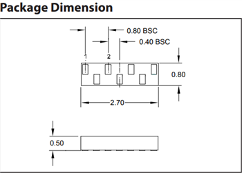 Semtech RClamp3346P Low Capacitance RClamp®