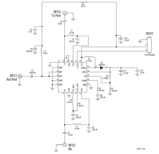 Schematic - Skyworks Solutions Inc. SKY12242 Evaluation Board