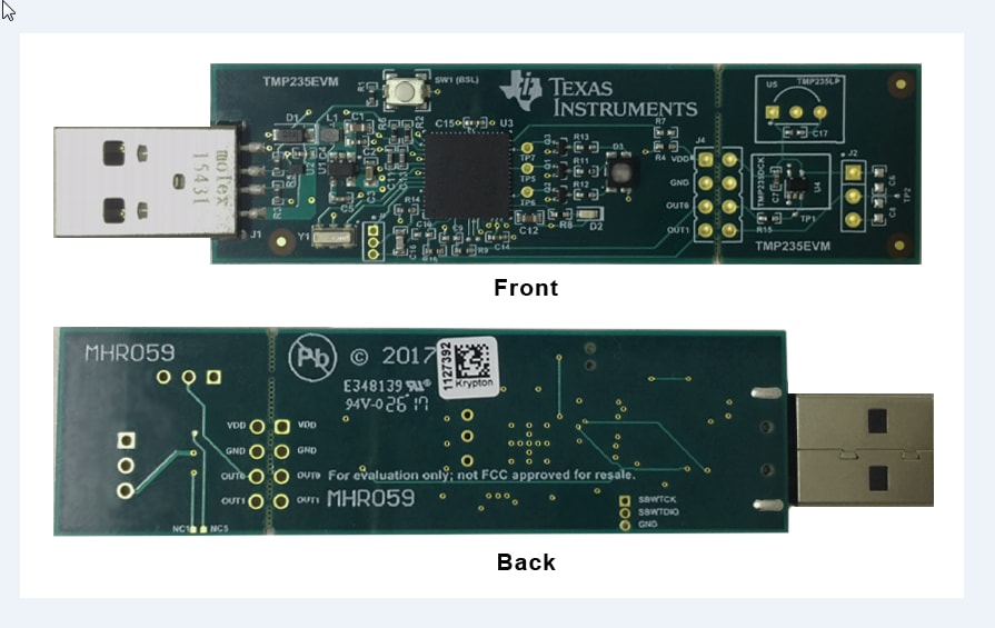 Chart - Texas Instruments TMP235EVM Evaluation Module