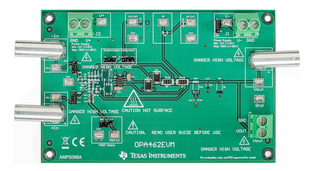 Location Circuit - Texas Instruments OPA462EVM Evaluation Module