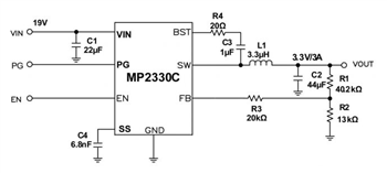 Location Circuit - Monolithic Power Systems (MPS) MP2330x Synchronous Buck Converters