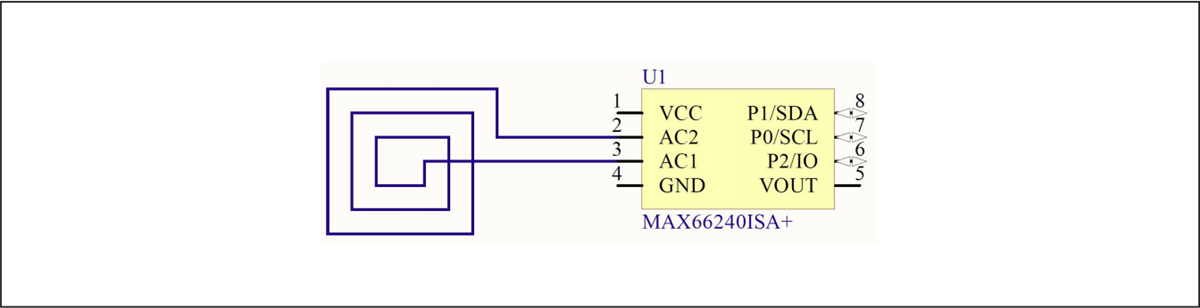 Schematic - Analog Devices / Maxim Integrated MAX66240EVKIT Tag Evaluation Kit