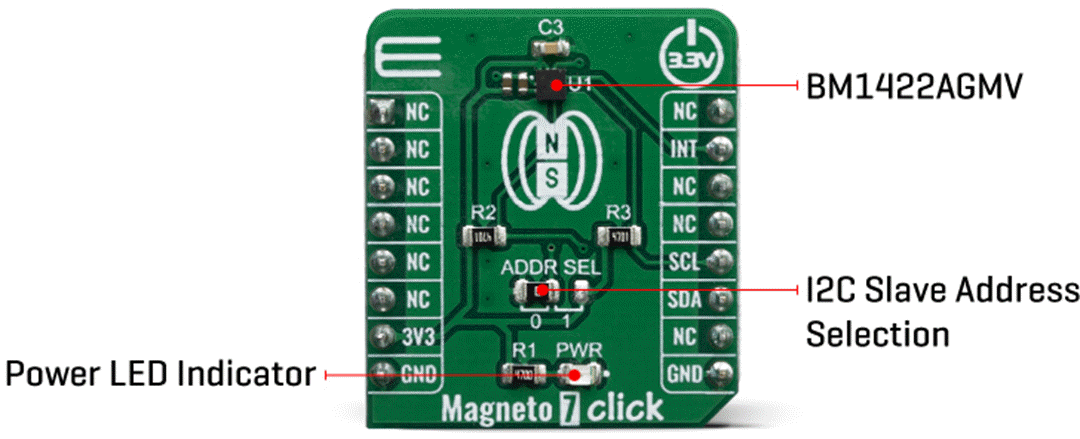 Mikroe MIKROE-3657 Magneto 7 Click