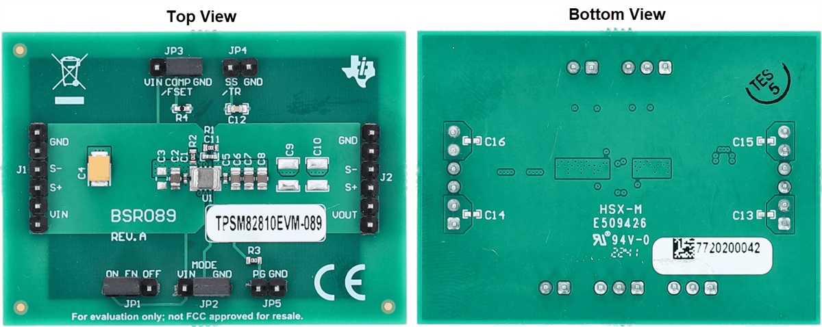 Mechanical Drawing - Texas Instruments TPSM82810EVM-089 Converter Evaluation Module (EVM)