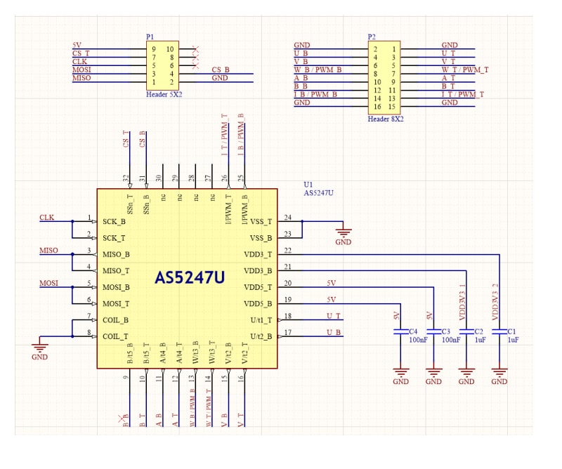 ams OSRAM AS5247U Adapter Board