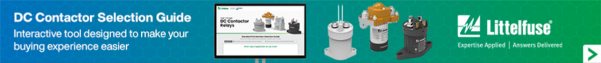 Littelfuse DCN High-Current High-Voltage DC Contactor Relays