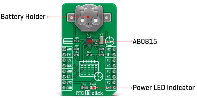 Block Diagram - Mikroe RTC 11 Click