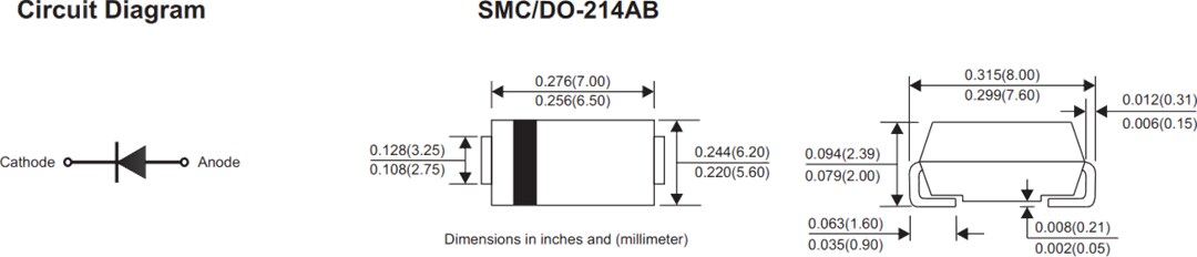 Comchip Technology RS3xC-HF Fast Recovery Rectifiers