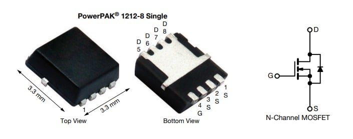 Application Circuit Diagram - Vishay / Siliconix SiS178LDN N-Channel 70V (D-S) MOSFETs