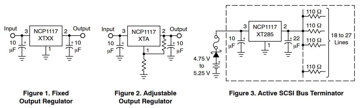 onsemi NCP1117 LDO Regulators