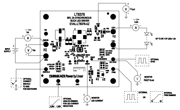 Location Circuit - Analog Devices Inc. EVAL-LT8376-AZ Evaluation Board