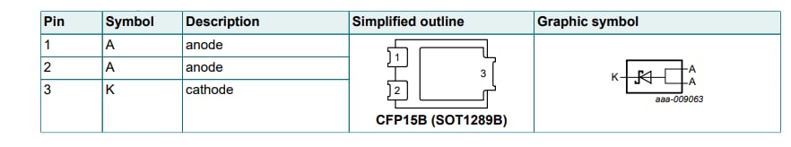 Application Circuit Diagram - Nexperia PMEG040Vx Schottky Barrier Rectifiers