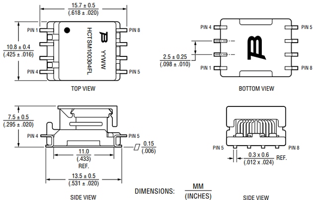 Bourns HCTSM100304FL Isolation Power Transformer