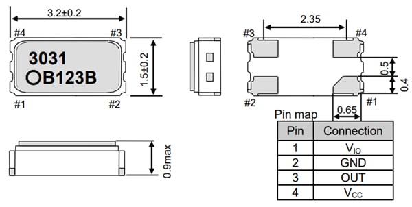 Epson Timing SG-3031CM Crystal Oscillator