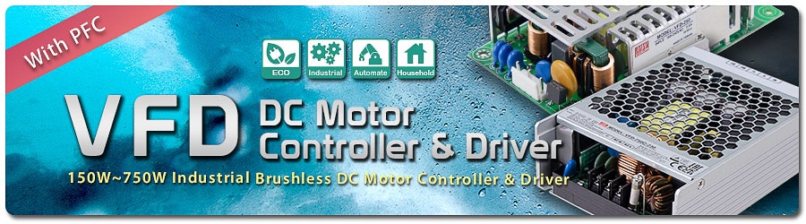 MEAN WELL VFD 150W to 750W Variable Frequency Drives