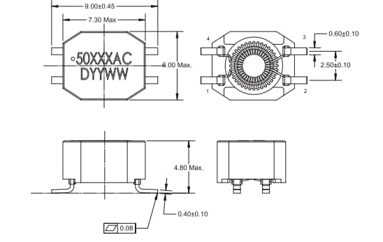 Murata Power Solutions 5000A Surface Mount Common Mode Chokes