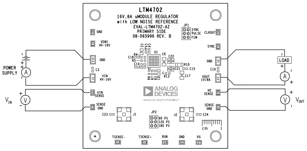Application Circuit Diagram - Analog Devices Inc. EVAL-LTM4702-AZ Evaluation Board