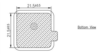 Mechanical Drawing - Taoglas Accura Passive L1/L2 GNSS Antennas