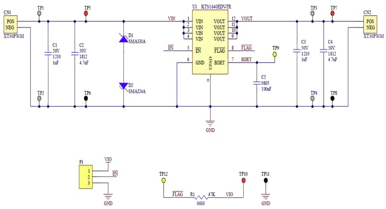 Schematic - Kinetic Technologies KTS1640 Evaluation Kit