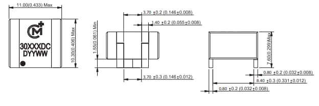 Murata Power Solutions 3000D Surface Mount Power Inductors
