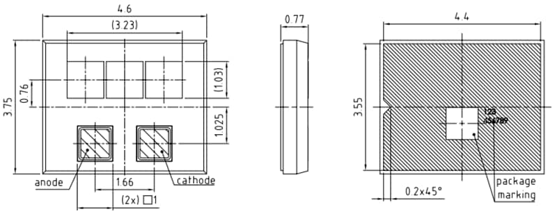 ams OSRAM KW2 C2LNL3.TK & KW3 C3LNL3.TK OSLON® Submount PL
