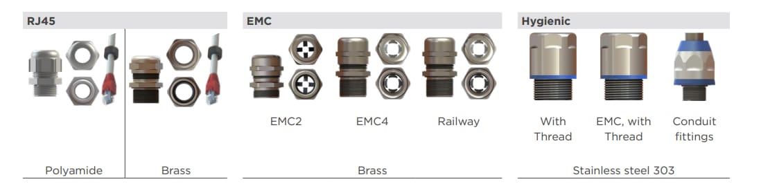 TE Connectivity / Entrelec Cable Glands & Accessories