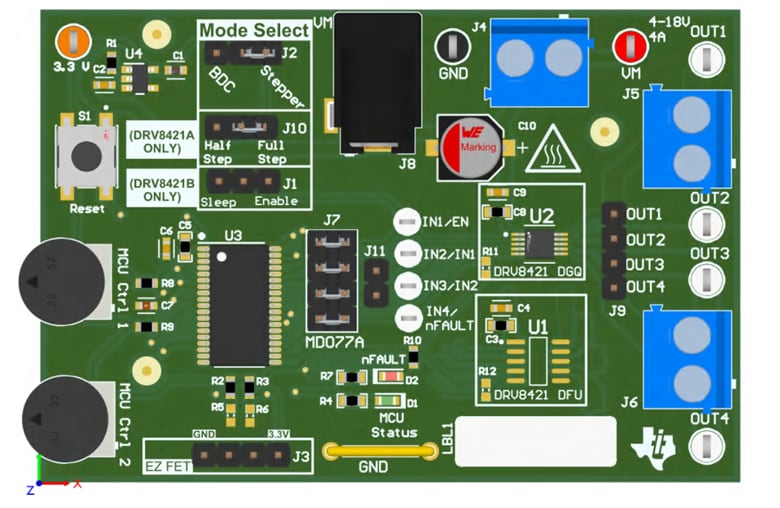Texas Instruments DRV8421BEVM Evaluation Module