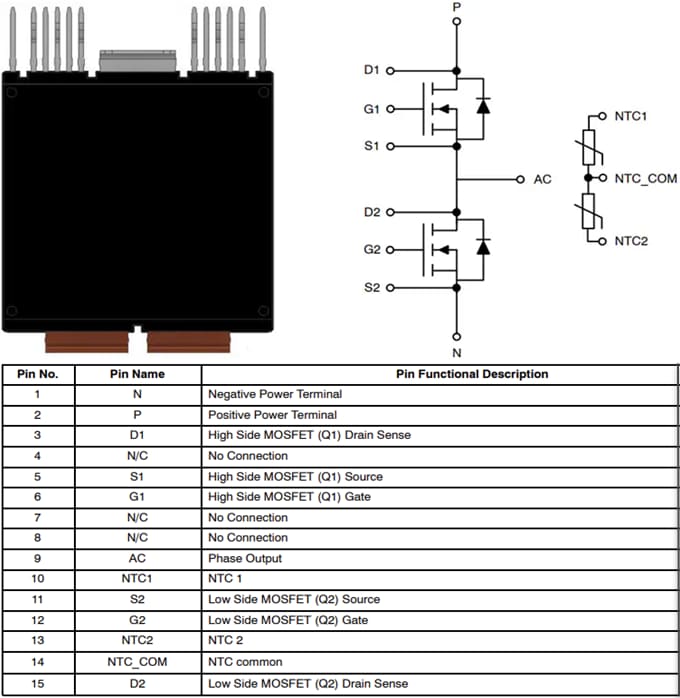 onsemi NVVR26A120M1WSx Silicon Carbide (SiC) Modules