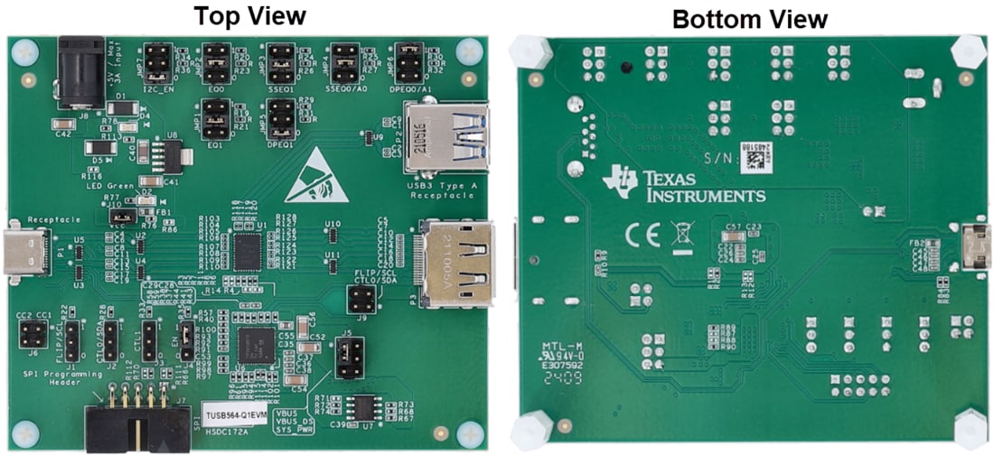 Mechanical Drawing - Texas Instruments TUSB564Q1-EVM Evaluation Module (EVM)