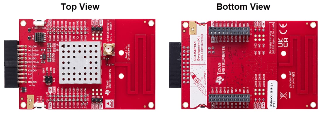 Mechanical Drawing - Texas Instruments LP-EM-CC1354P10 LaunchPad™ Development Kit