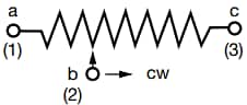 Application Circuit Diagram - Vishay / Sfernice TS7 Sealed Single-Turn 1/4