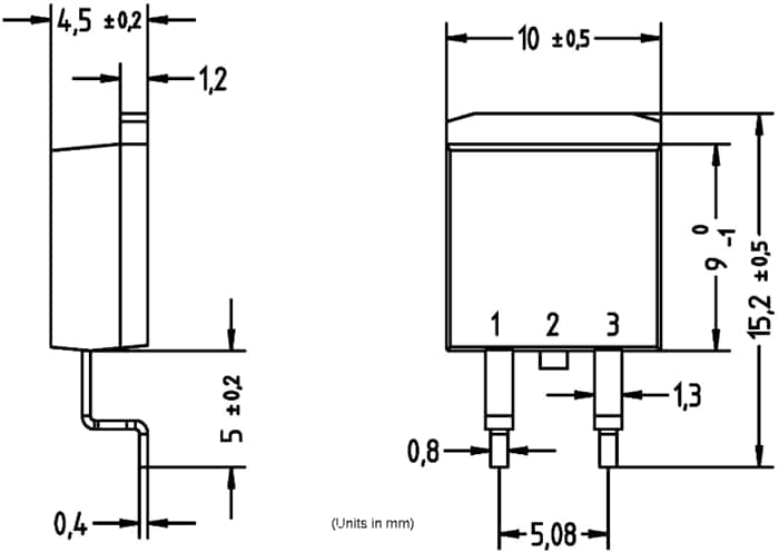Mechanical Drawing - Diotec Semiconductor SI20C065x SiC Schottky Diodes
