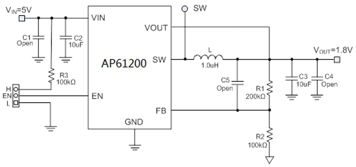 Schematic - Diodes Incorporated AP6120x Evaluation Boards