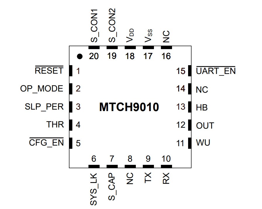 Location Circuit - Microchip Technology MTCH9010 Liquid Detectors