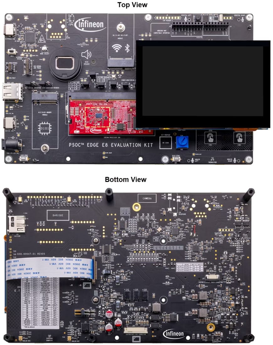 Mechanical Drawing - Infineon Technologies KITPSE84EVALTOBO1 PSOC™ Edge E84 Evaluation Kit